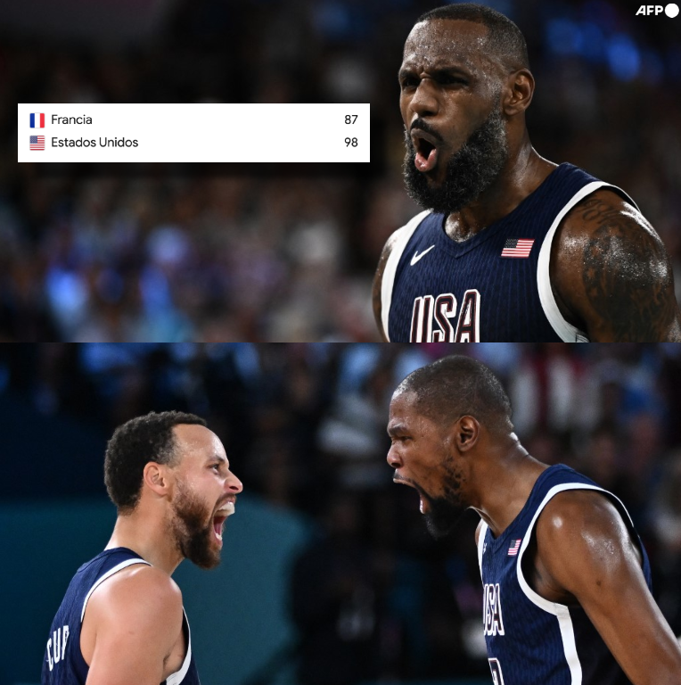 InvictosSomos's tweet photo. ¡¡EL NUEVO DREAM TEAM ES DE ORO!! ¡¡ESTADOS UNIDOS GANÓ EL CAMPEONATO OLÍMPICO DE BASKETBALL!! Estados Unidos venció a Francia en la final y cumplió el pronóstico al quedarse con LA MEDALLA DE ORO en el basketball de los Juegos Olímpicos de 2024. El equipo liderado por LeBron James, Steph Curry (intratable en los momentos más importantes) y Kevin Durant cumplió la misión. Hubo algunos lapsos de sufrimiento (sobre todo en la semifinal), pero resolvieron con jerarquía y volverán a casa con la presea dorada en el cuello. Imposible que se les escapara. Imposible que estas bestias permitieran un papelón. Imposible que estas figuras no ganaran. MISIÓN DORADA CUMPLIDA.