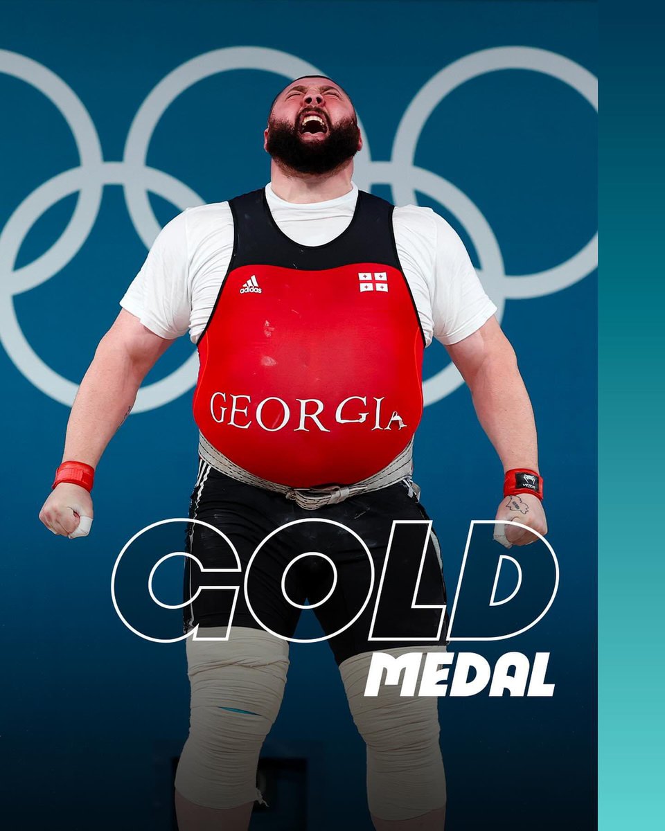 Georgia stands tall! 🇬🇪 Huge congrats to our champions Geno Petriashvili (Wrestling) and Lasha Talakhadze (Weightlifting) for Olympic gold! 🏅🏅#Paris2024