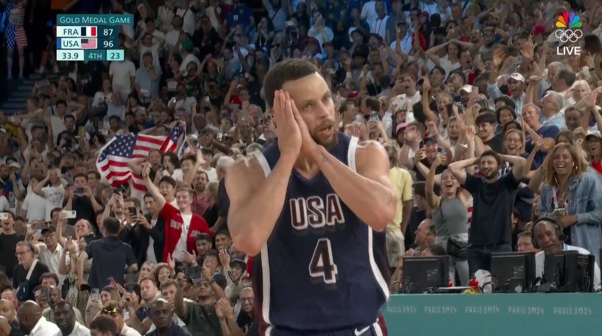 Steph Curry putting the host nation to sleep in the final? Iconic.