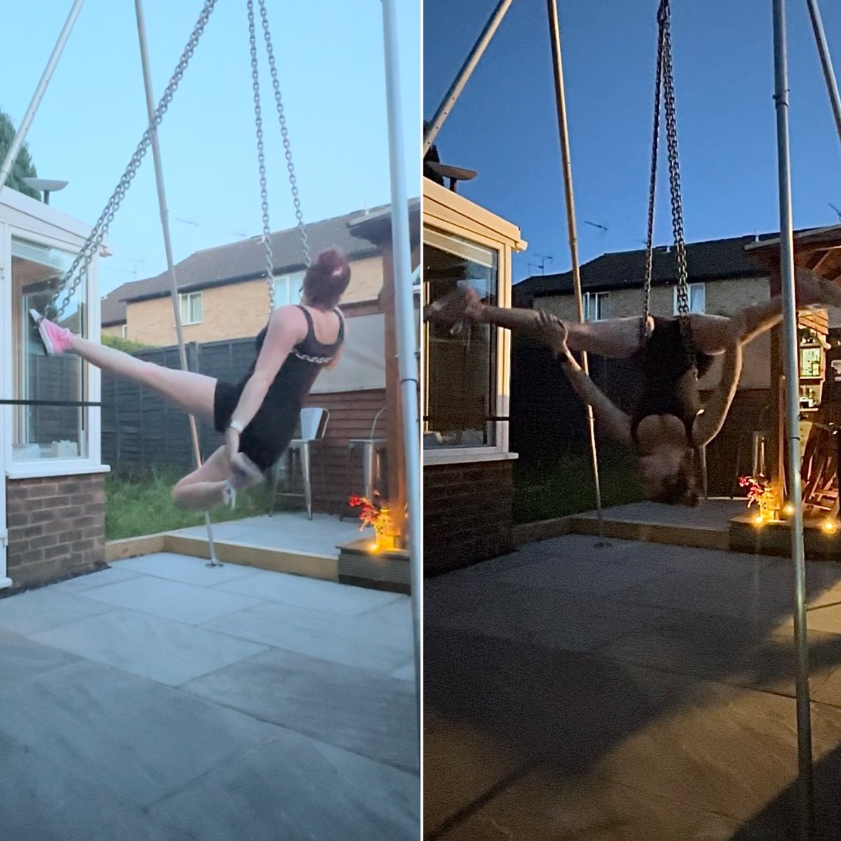 PolePlayX's tweet photo. Late afternoon/evening practice with the ⛓️😍 https://t.co/6e2qUL5kkS