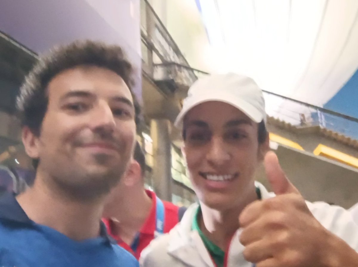 RecupeGiuseppe's tweet photo. Ho incontrato Imane Khelif e le ho espresso solidarietà e supporto, a nome mio e di tutte le persone italiane profondamente diverse e migliori di chi l'ha attaccata con violenza, odio e ignoranza https://t.co/OliI2Ot4iR