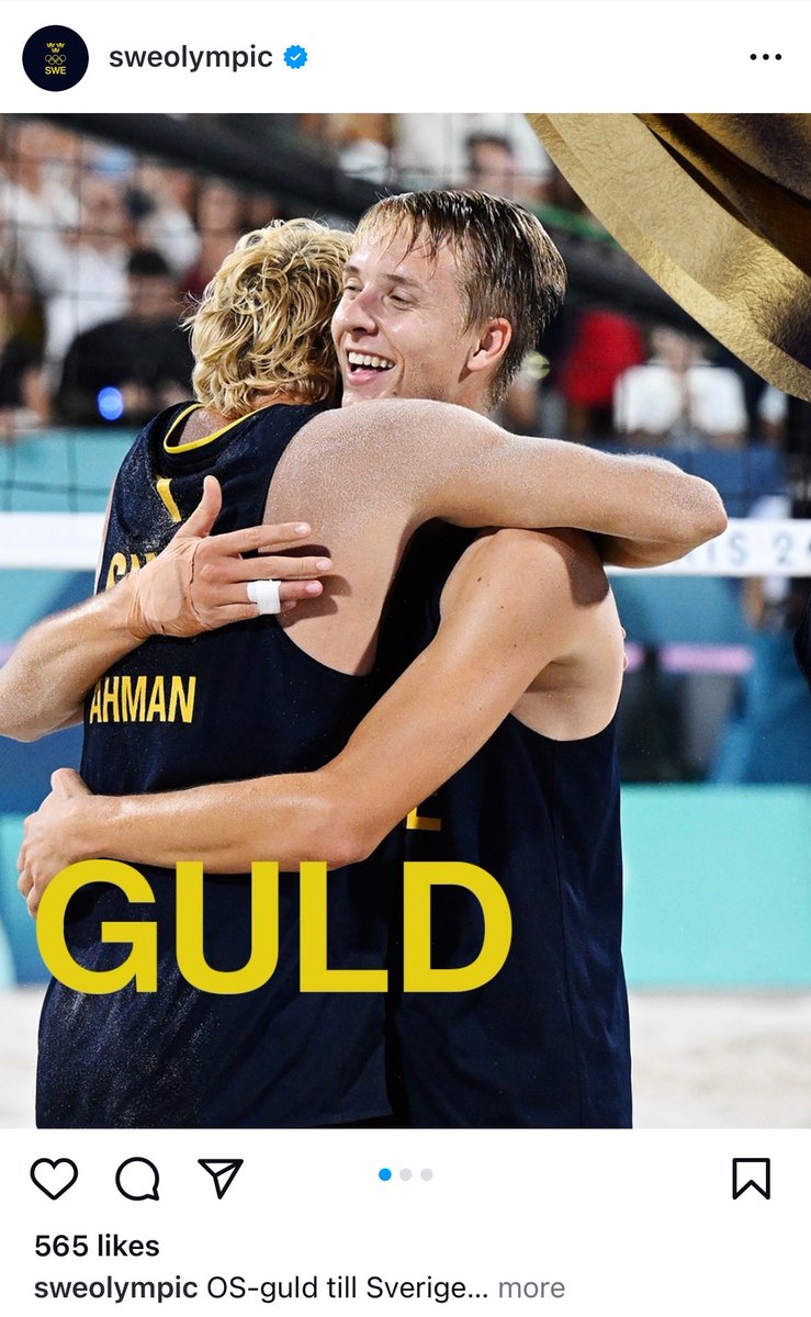 David Åhman et Jonathan Hellvig remportent une médaille d'or olympique historique ! 🥇Nous sommes très fiers ! 🇸🇪🇸🇪🇸🇪