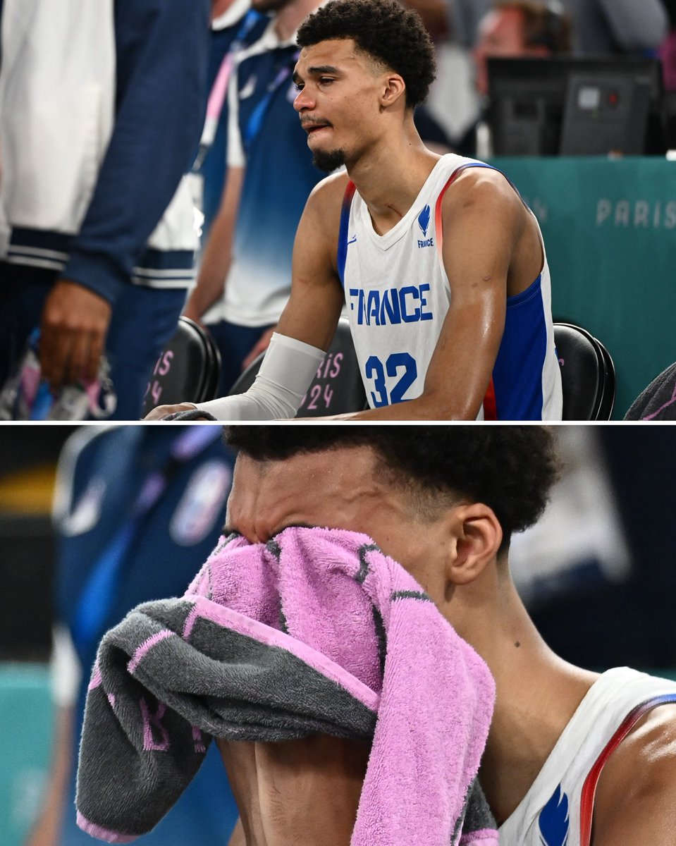 BleacherReport's tweet photo. Wemby gave it his all 🙌 https://t.co/jsq4sowNDz