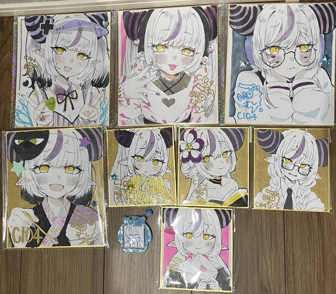 色紙こんなラインナップになりました🙏
詳細ツリーに記載します!
#C104 