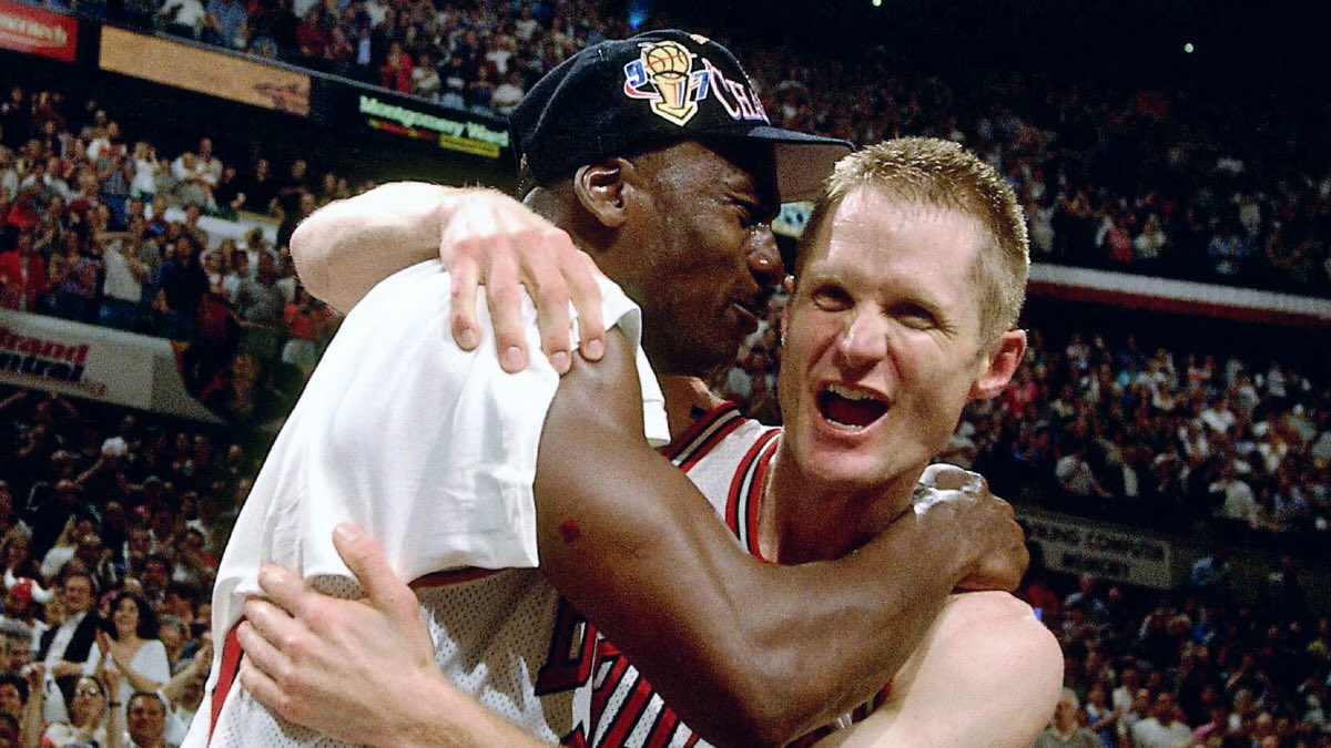 DrGuru_'s tweet photo. Steve Kerr: 

5x NBA Champion as a player 
4x NBA Champion as a head coach 
1x FIBA World Cup Gold as a player
1x Olympic Gold Medal as a head coach

Regardless of what we say…he is one of the most accomplished individuals in basketball history 🤷‍♂️ https://t.co/8HLBvSNswo