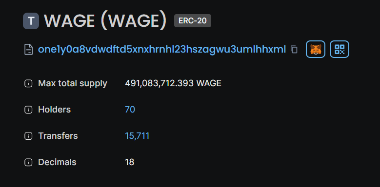 CLD_Tokens's tweet photo. We [ @Crypto_LandDAO ] 
Just Burned 🔥 Almost 2/3 of the *Current Total Supply of $WAGE 
( 90% Of the $WAGE In The CLD Treasury )

Worth An Estimate 70k USD

Lezz Decentralize 1000x https://t.co/EMjZ5fPoe3