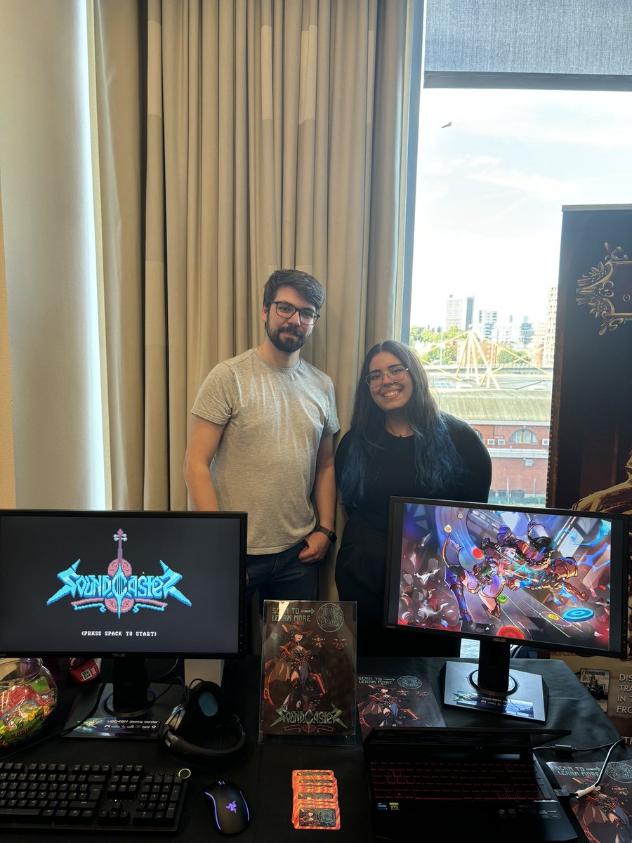 SoundCasterGame's tweet photo. ��� We’re super happy to share that *SoundCaster* has won the GDLX 2024 Award for “Most Innovative Gameplay”! 

Thank you to all the players who played our game and provided invaluable feedback!

#GDLX24 #IndieDev #IndieGame #RhythmGame #Unity #GameDev https://t.co/8JeG2fnYfh