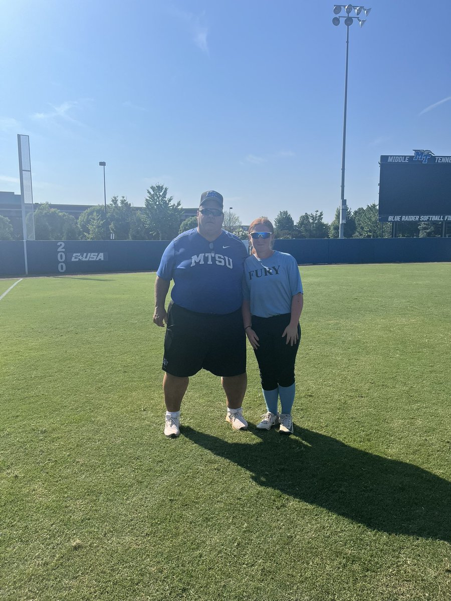 bapicella29's tweet photo. Thanks coach @JBMTSUsoftball and the staff of @MT_Softball for hosting a prospect camp. Thanks coach @GretchenMead27 for the advice and pointers on my pitching. I had a great time, got a lot of reps in, and learned some new things. #softball @premier2028wall https://t.co/CWDwimCa8B