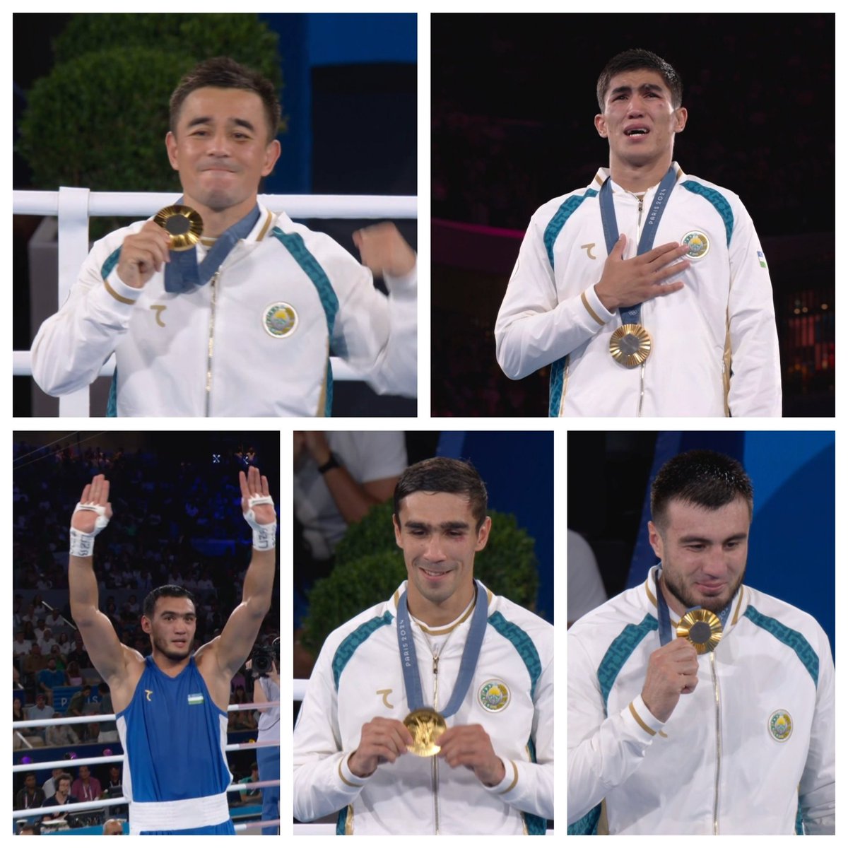 ATokkers5's tweet photo. 👑🇺🇿UZBEK BOXING DOMINANCE 

🥇Hasanboy Dusmatov - 51kg
🥇Asadkhuja Muydinkhujaev - 71kg
🥇Lazizbek Mullojonov - 92kg
🥇Abdumalik Khalokov - 57kg
🥇Bakhodir Jalolov - 92kg+

A truly remarkable tournament from Uzbekistan! 

#Boxing #Paris2024 https://t.co/VK4nC26IU6