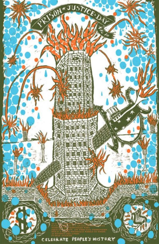 Rocky Dobey: “August 10 is #PrisonJusticeDay. PJD started in Canada in 1976 to pay tribute to prisoners who died in prison. On this day, prisoners hold a work stoppage while outside activists organize public events.” ~ #Art over 50 yrs of struggle here: press.radicalcriminology.xyz