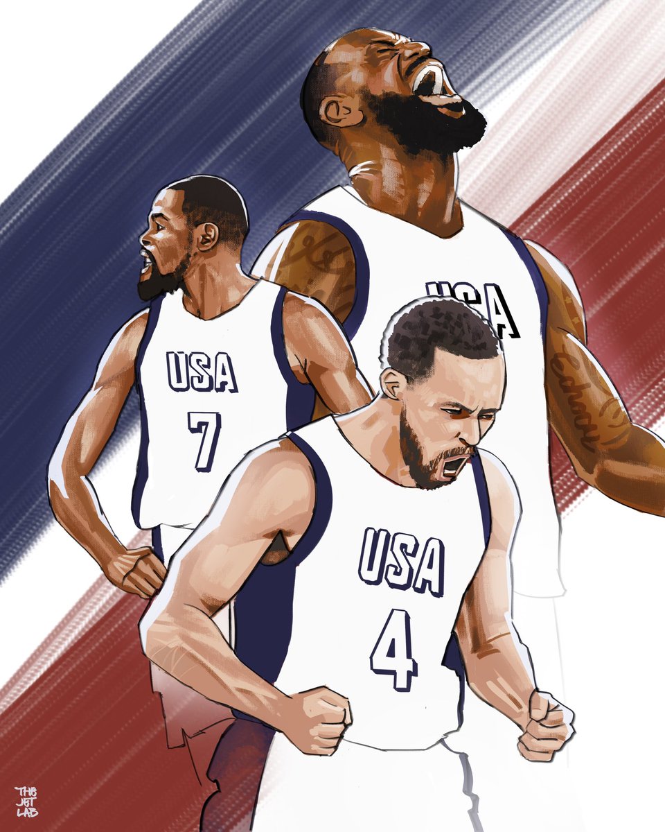thejetlabb's tweet photo. Amazing performance by @StephenCurry30 !!🏅#USABasketball #stephcurry #digitalart #Paris2024 https://t.co/8XQoM9SzWH