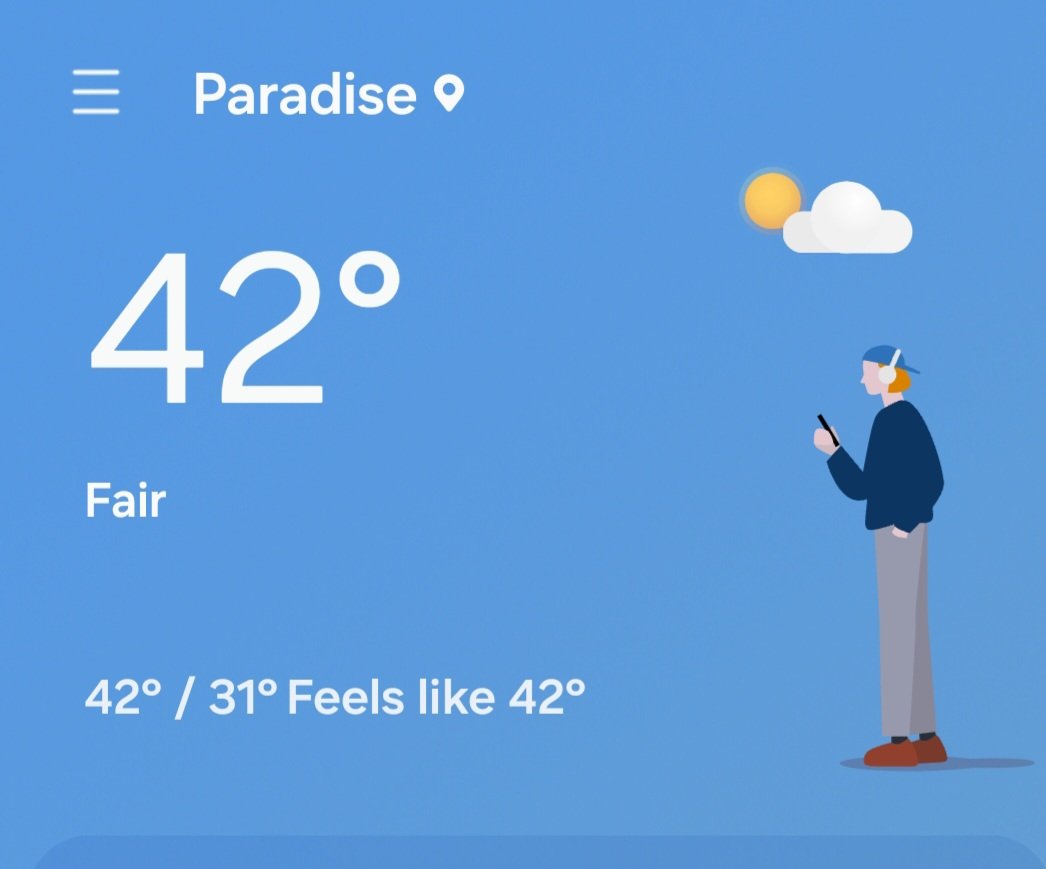 Odd because it feels like hell.