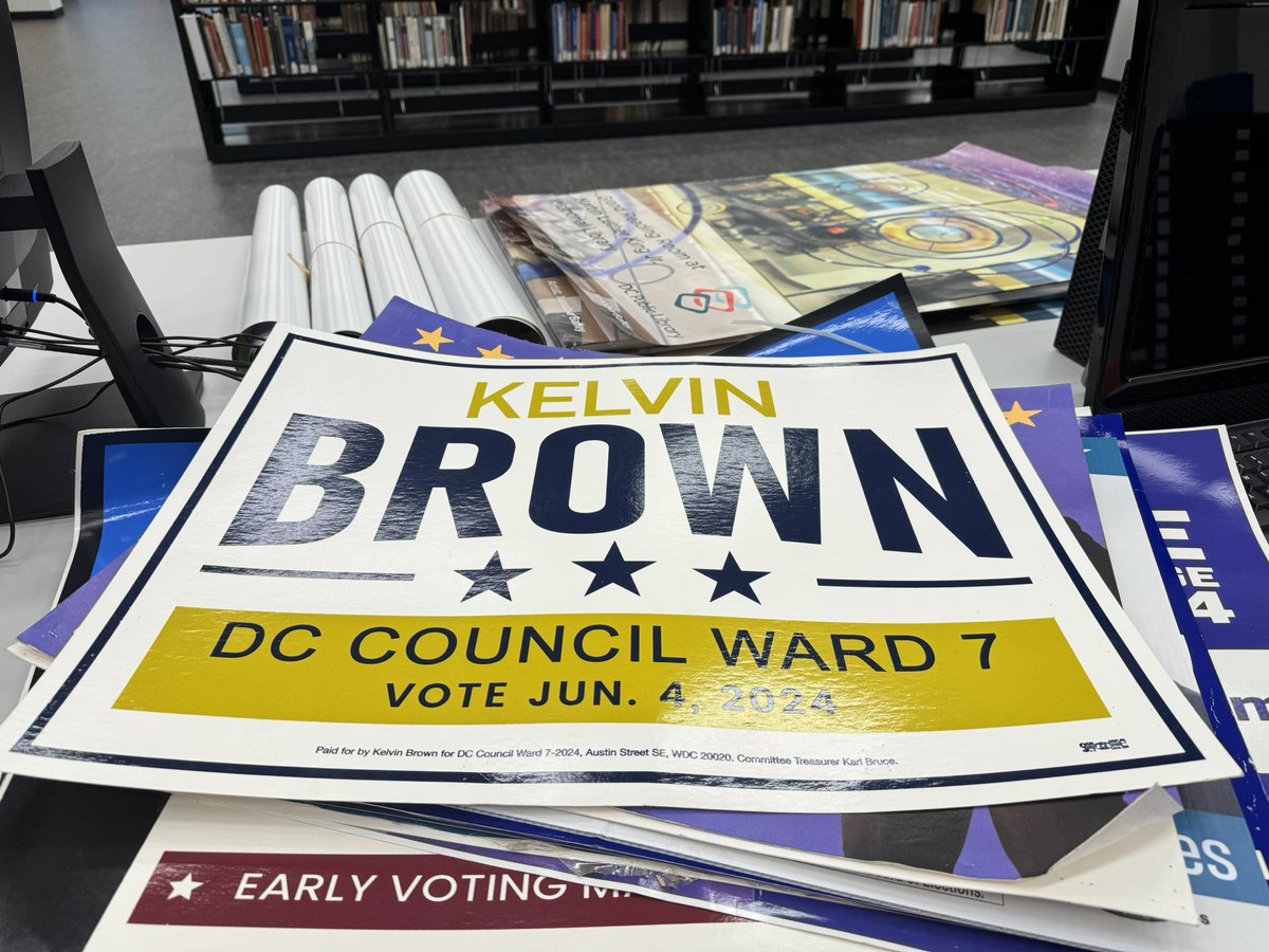 ricebilldc's tweet image. For #DCHistory, dropped off posters from June primary at #MLKLibrary, @dcpl, Washingtoniana Collection #DCElections24
