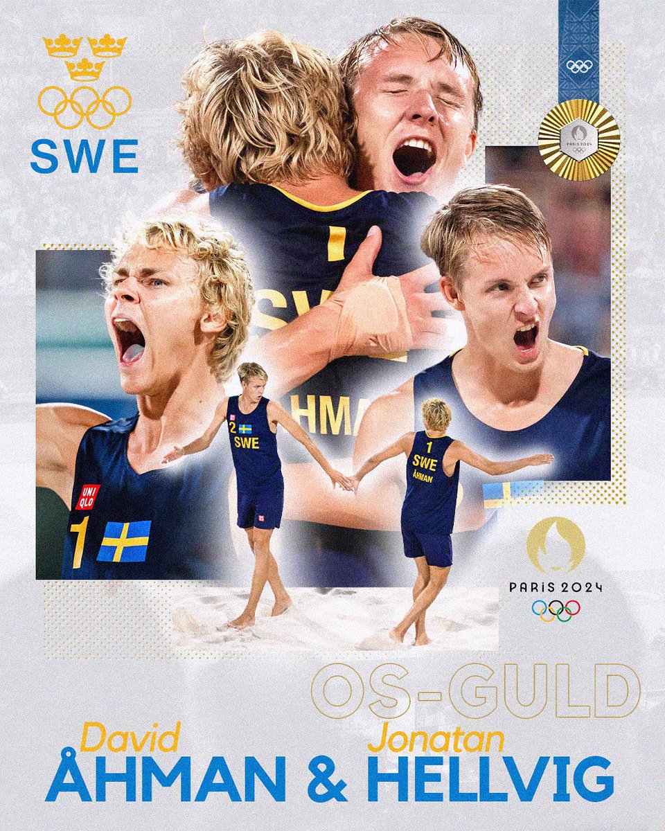 David Åhman &amp; Jonatan Hellvig presterar på högsta nivå i finalen och tar hem guldet efter en fenomenal uppvisning!🇸🇪🏐🥇

#smsports #davidahman #jonatanhellvig #ahmanhellvig #beachvolleyball #volleyball #swedishjumpset #sverige #sweden #Olympics #OlympicGames #paris2024