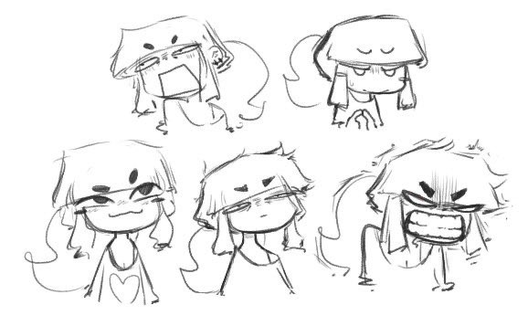 I love drawing her expressions 