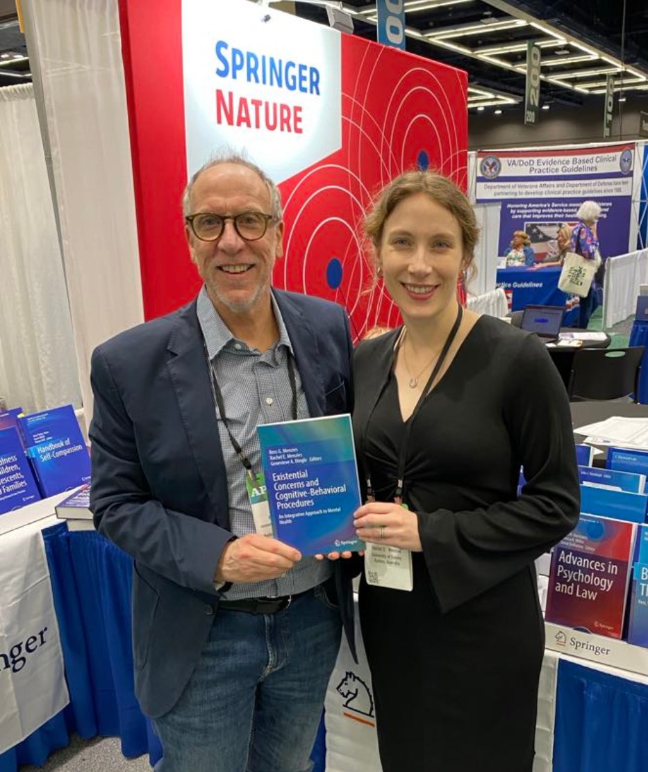 Dr Rachel Menzies (@rachelemenzies) on Twitter photo What a nice surprise to spot one of our books for sale in the #APA2024 exhibit hall!
Pop past the Springer Nature stand before the conference ends if you'd like to pick up a copy of "Existential Concerns and Cognitive-Behavioral Procedures" 📚
<a href="/SpringerNature/">Springer Nature</a> <a href="/Ross_G_Menzies/">Prof. Ross Menzies</a> What a nice surprise to spot one of our books for sale in the #APA2024 exhibit hall!
Pop past the Springer Nature stand before the conference ends if you'd like to pick up a copy of "Existential Concerns and Cognitive-Behavioral Procedures" 📚
<a href="/SpringerNature/">Springer Nature</a> <a href="/Ross_G_Menzies/">Prof. Ross Menzies</a>
