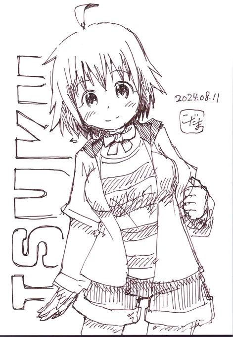 ていすく@function_teiskさんとこのいすくちゃんのおっきいver.を描く流れを感じとって走り描きしてみたら結構可愛くなった気がするので公開します。
いすくちゃん、カワイイ🎵 