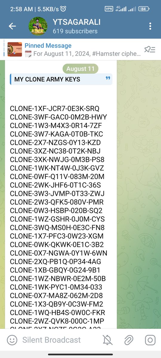 ytsagarali's tweet photo. Hamster Kombat keys free
Chain Cube 2048 keys
CUBE-0XR-PP7N-0Y6E-Q83
CUBE-2X0-QRRB-085Z-V2Y
CUBE-3WM-G8AD-0G4F-WQ4
CUBE-2WW-M8WQ-007Q-WNR
for more keys join telegram
https://t.co/eCx8rIuURP
#hamsterkombatcombo #hamsterciphercode #hamsterminigame https://t.co/rfxhDGfIX9