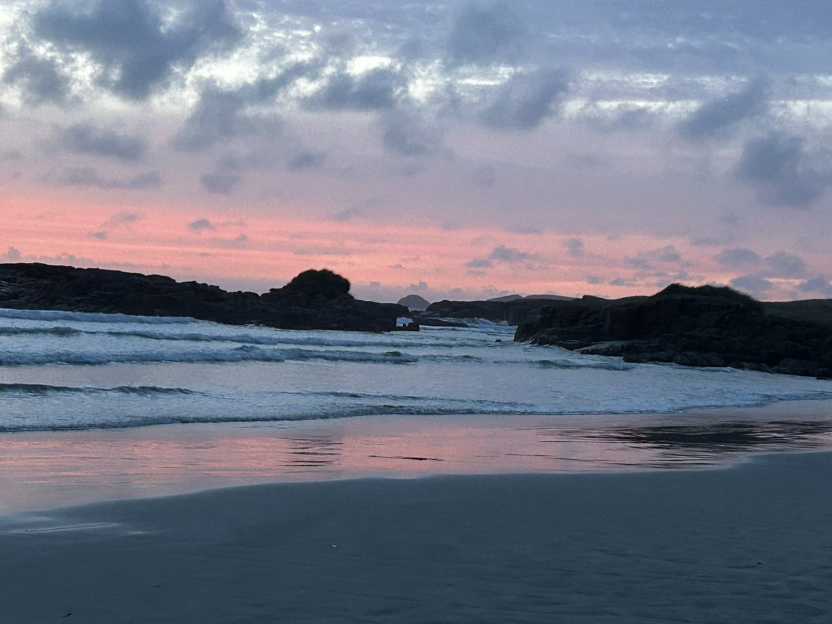 Luí na gréine ar an Charraig Fhinn anocht