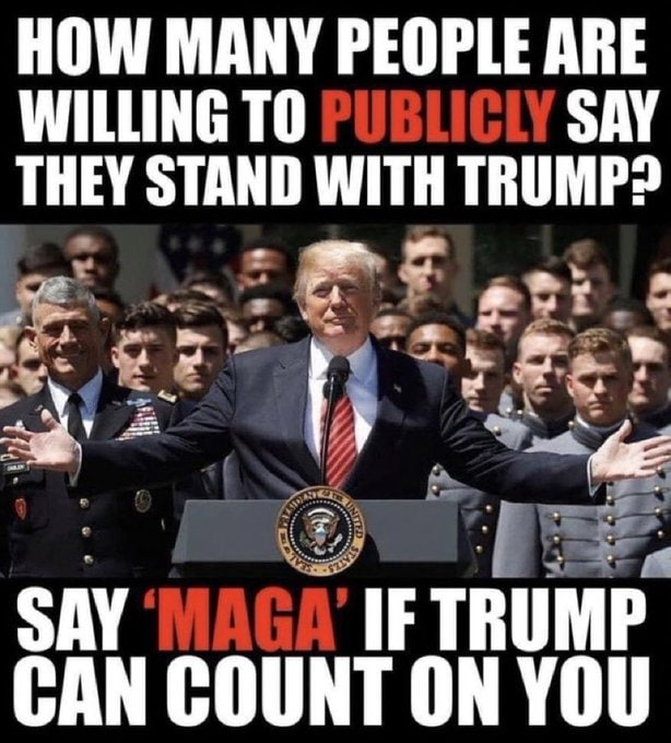 Drop a "MAGA"🇺🇸 for ME