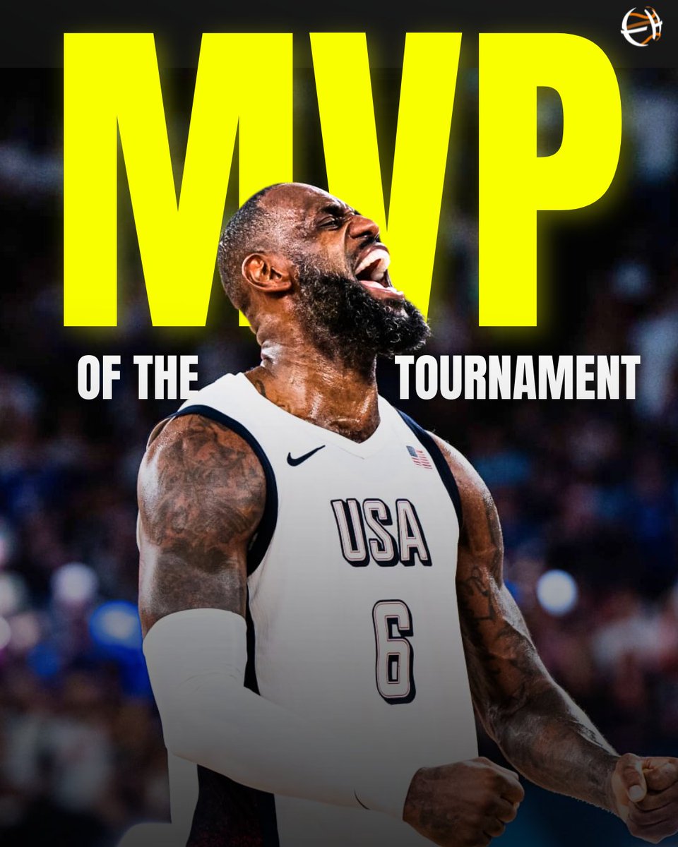 Lebron James has been named MVP of the tournament 😤🇺🇸 #Paris2024