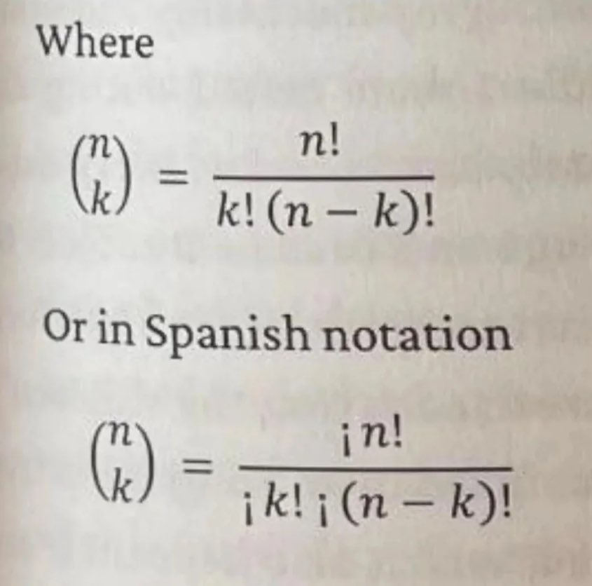 bugraa's tweet photo. You cannot expect anything less from Spanish. When there is an exclamation mark, it should be preceded with rotated exclamation mark to make it clear! https://t.co/kHofQHYN3m