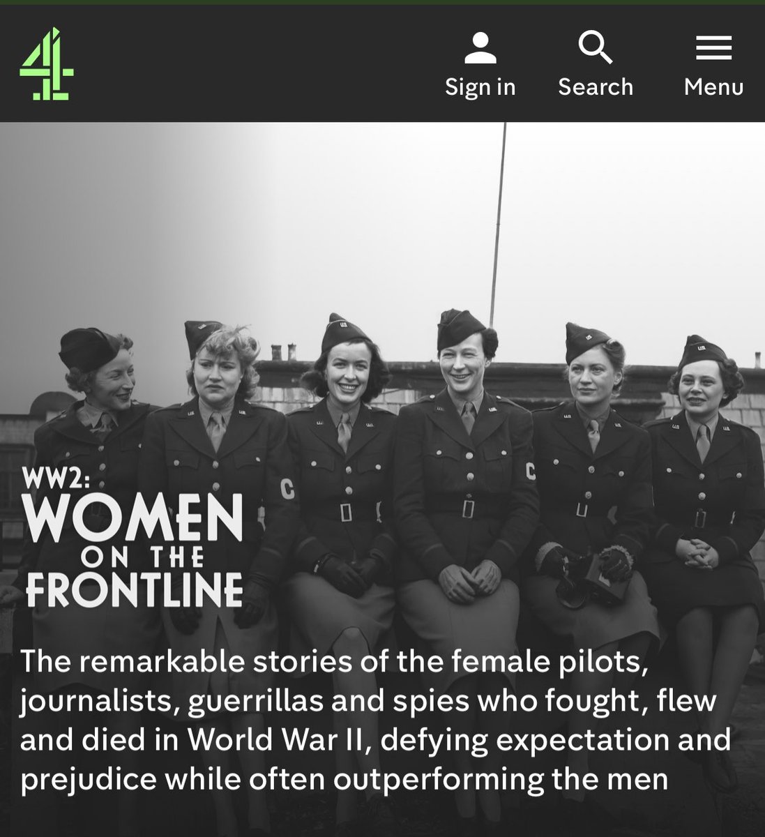 I always love filming documentaries, but this one - this one was personal. Absolutely thrilled to have been able to tell the stories of some of the most courageous, brilliant women in history in <a href="/Channel4/">Channel 4</a>'s WW2: Women on the Frontline - catch it now on demand!