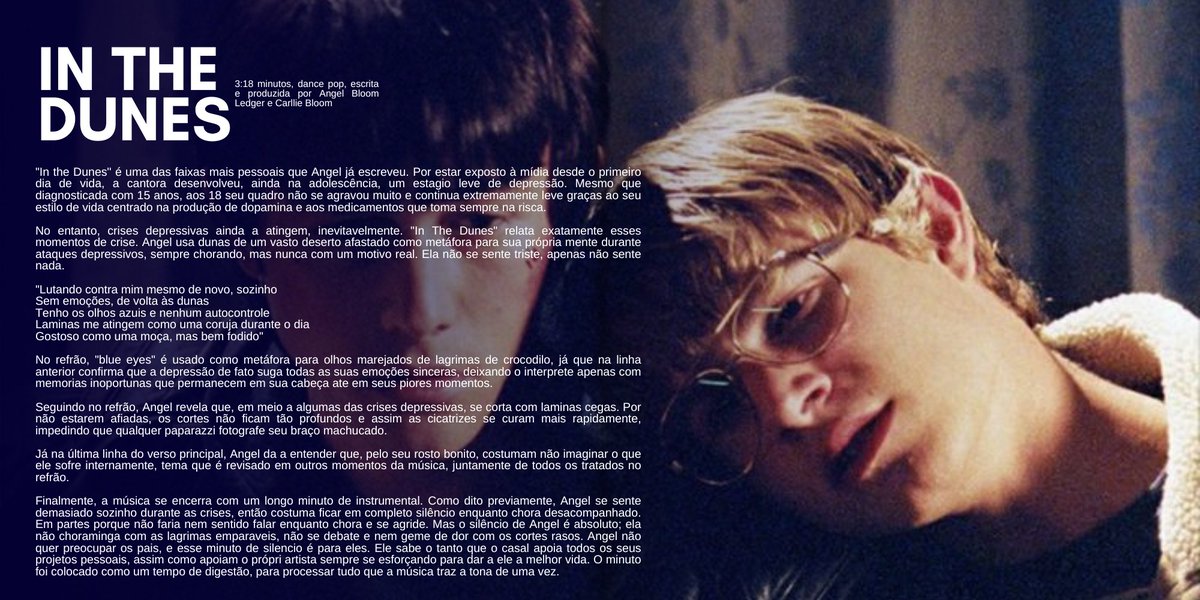 Confira o conceito de 'in the dunes', música lançada hoje por Angel.