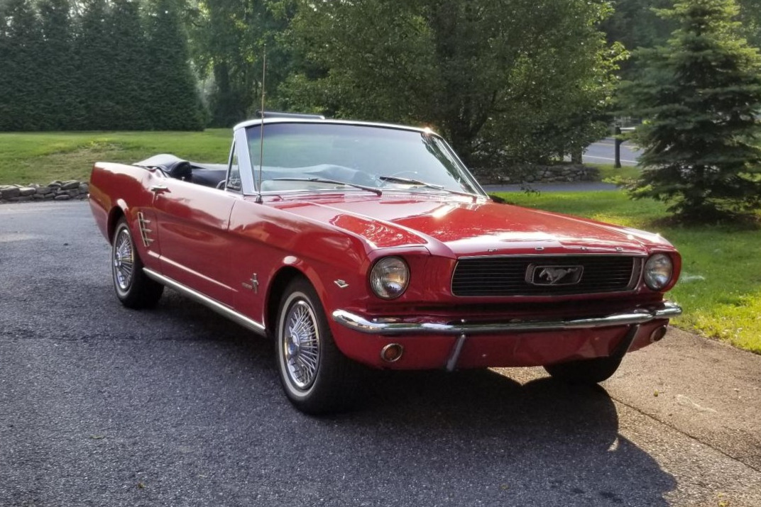 Bringatrailer's tweet photo. Now live at BaT Auctions: 1966 Ford Mustang Convertible 289. https://t.co/2UjBsgoK0c https://t.co/K2AsV3CcoF