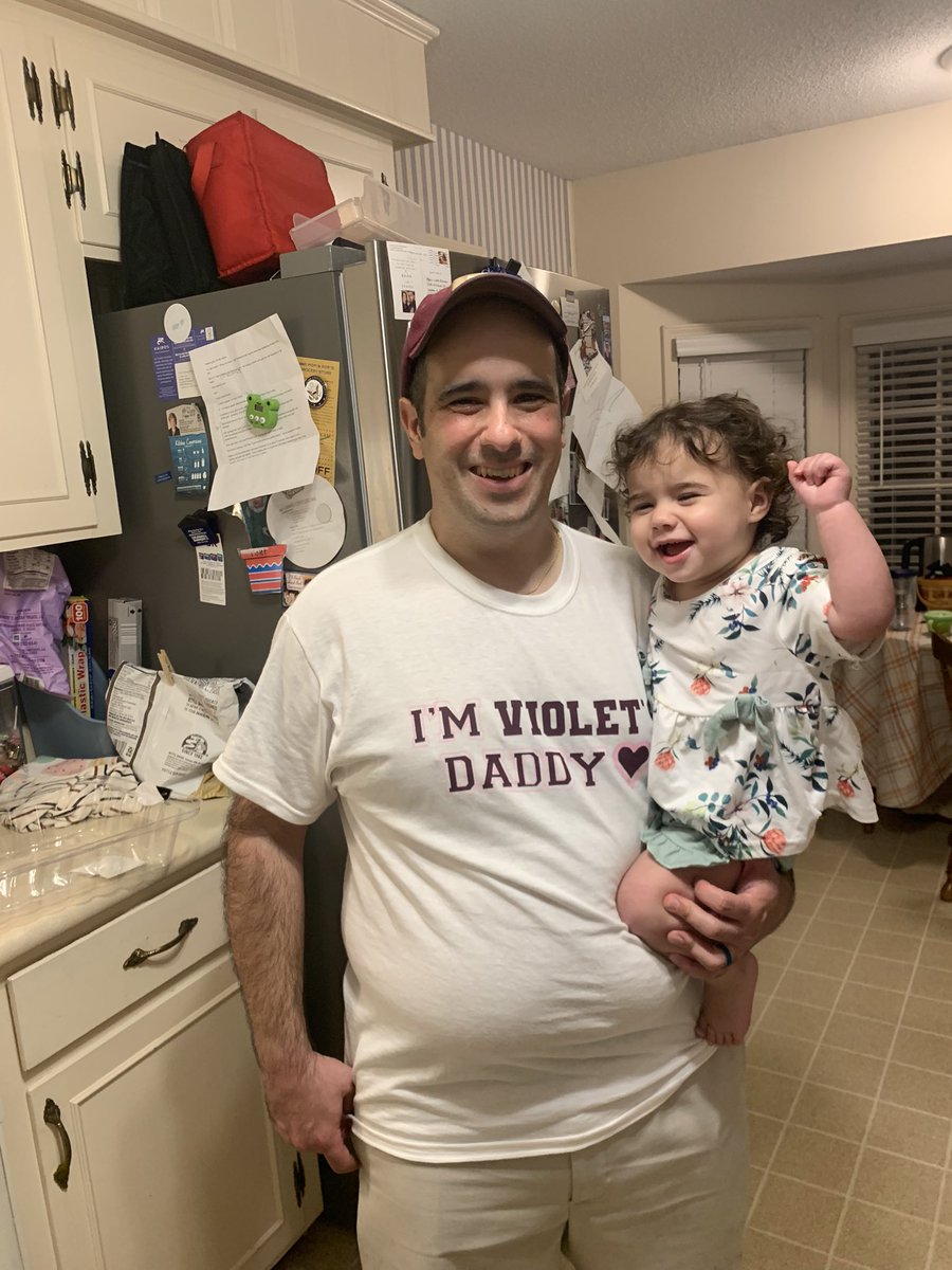 How it started and how it’s going!

It was 2 years ago today that Violet May DeSumma was born and got my greatest gig as daddy going. And yes! The gig came with a free t-shirt! 👕 

Mommy &amp; daddy love you sweetie! Happy Birthday Violet 🎂