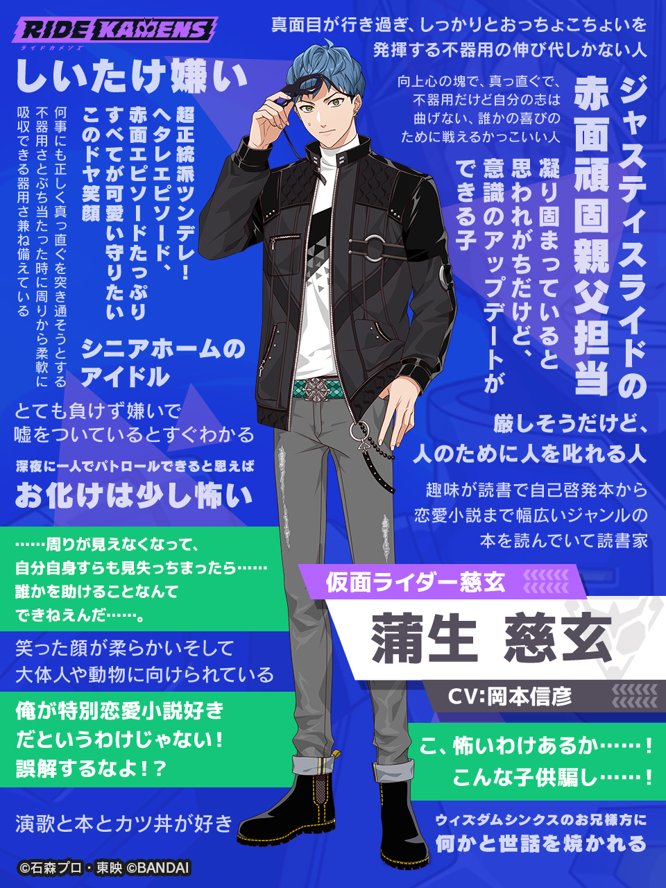 蒲生慈玄 CANバッジ ライドカメンズ ハセ・プロ｜ライドカメンズ CANバッジ Vol.1