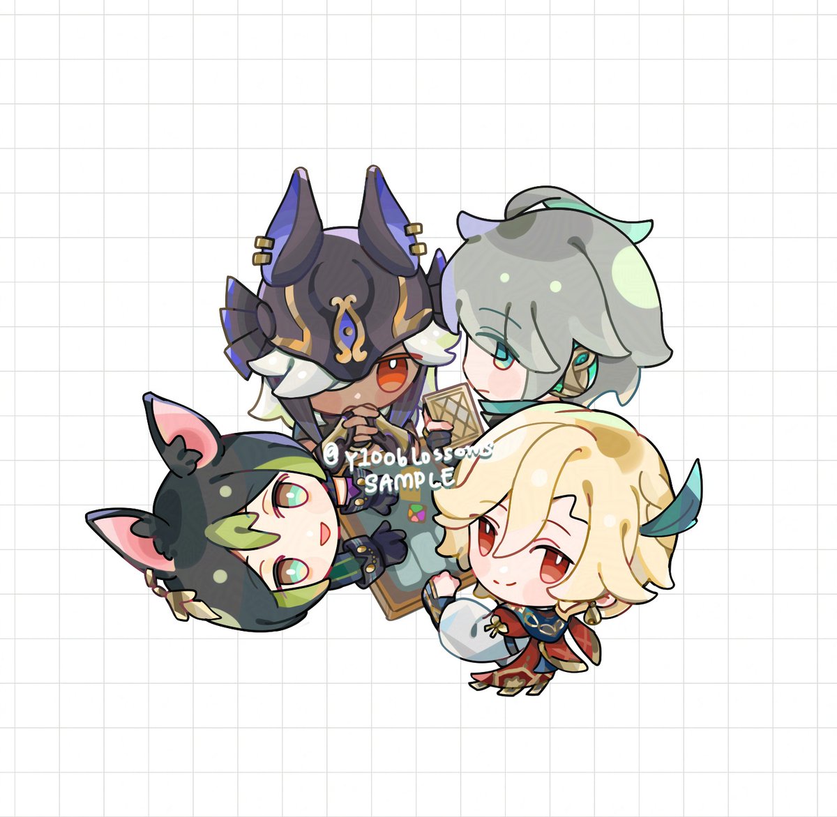 アルハイゼン ,セノ(原神) ,カーヴェ(原神) ,ティナリ(原神 アルハイゼン ,セノ(原神) ,カーヴェ(原神) ,ティナリ(原神