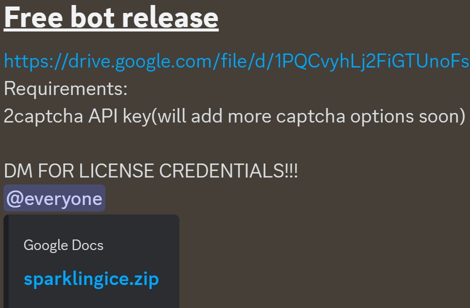 Free bot release in the server right now! Or are you "too busy..."