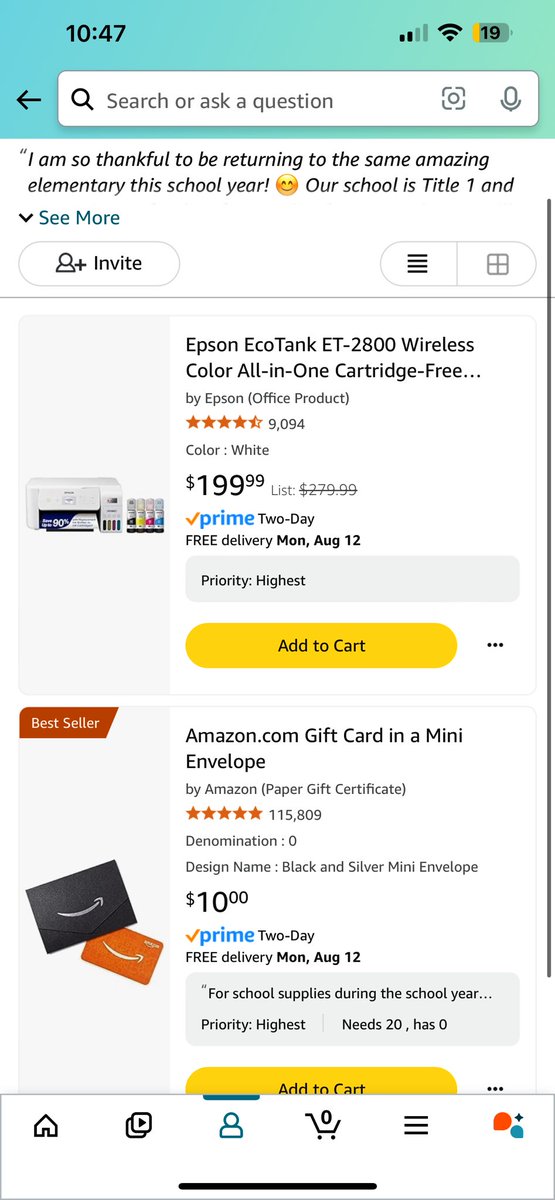 Can you help my special education team? 🫶🏻🩵🧩🙏🏻 This would be such a lifesaver as we have to print IEPs and tons of paperwork daily! We would be so thankful! #specialeducation 

amazon.com/hz/wishlist/ls…