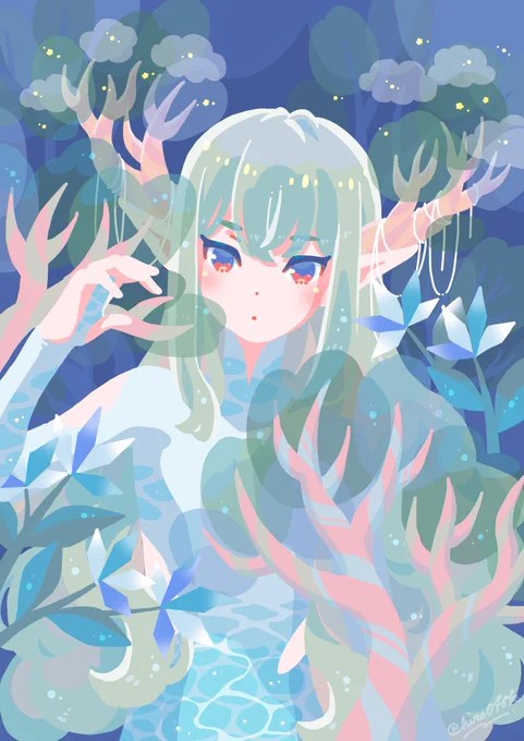 森の妖精#illustration #イラスト #AdobeFresco 