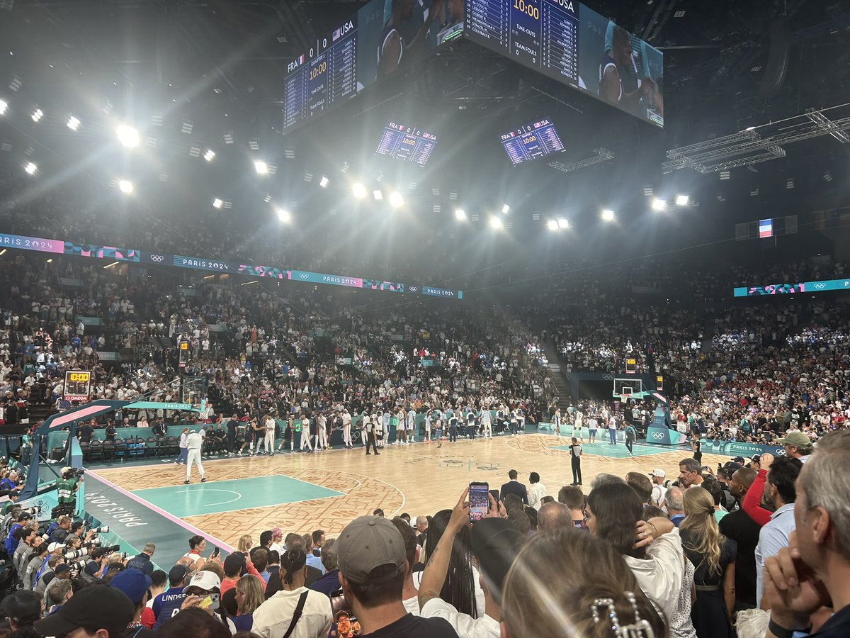 What an epic game! Steph taking over was legendary. Such a fun atmosphere.