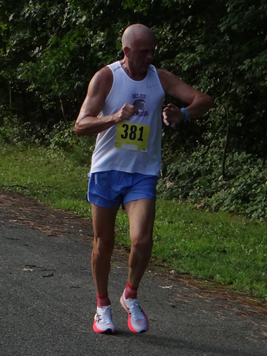 Overall winners at the 1st Annual SCOUT STRONG 5K held Sat. August 10, 2024 at Mariner's Museum Park, Newport News VA: Men- 1) Victor Flemming, 45 of Carrollton VA: 17:40 (6:01 per mile pace); 2) John Runner, 43 of Newport News VA: 18:34; 3) Steven Kast, 59 of Yorktown VA: 19:18.