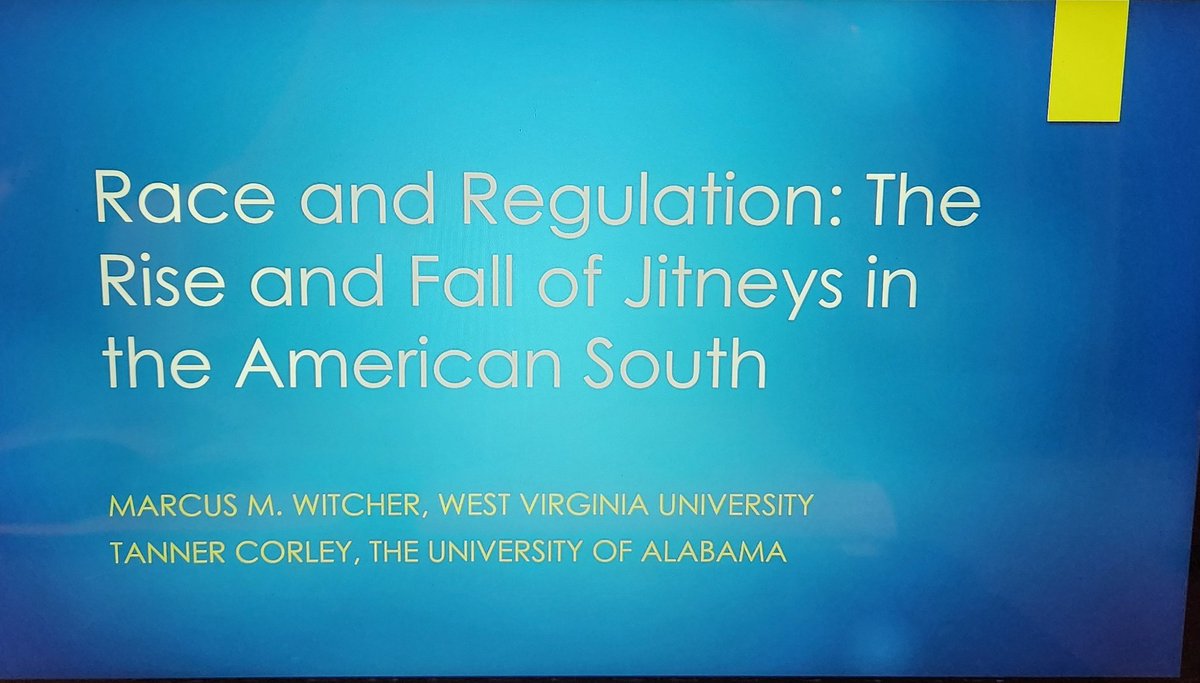 Marcus M. Witcher (@marcuswitcher) on Twitter photo It was great to present <a href="/tannercorley99/">Tanner Corley</a> and my paper on black jitney drivers in the American South at the Classical Liberals of the Carolinas conference this afternoon. What a wonderful organization and such great scholars. It was great to present <a href="/tannercorley99/">Tanner Corley</a> and my paper on black jitney drivers in the American South at the Classical Liberals of the Carolinas conference this afternoon. What a wonderful organization and such great scholars.