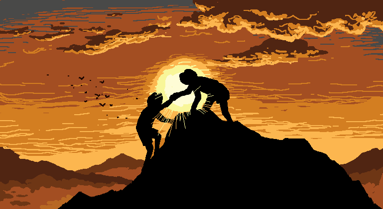 markusmanson's tweet photo. "Hold my Hands"

I'm here for you, Fren! 
This is a piece I submitted for the #pepecoingivesback event. Its showing no matter how hard it is, we'll make it if we have a fren's help. 

Created with #PepePaint on PepeOS (https://t.co/Lvrjjm9oEK)

#pepecoingivesback https://t.co/XjZaYx3ePY