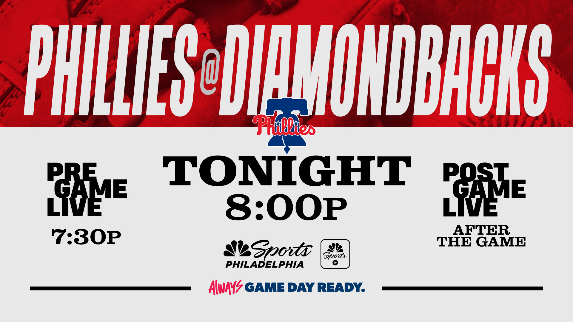 NBC Sports Philadelphia on X It s Nola Night as the Phils look to get right back into the win column in Arizona Phillies Pregame Live starts right NOW on NBC
