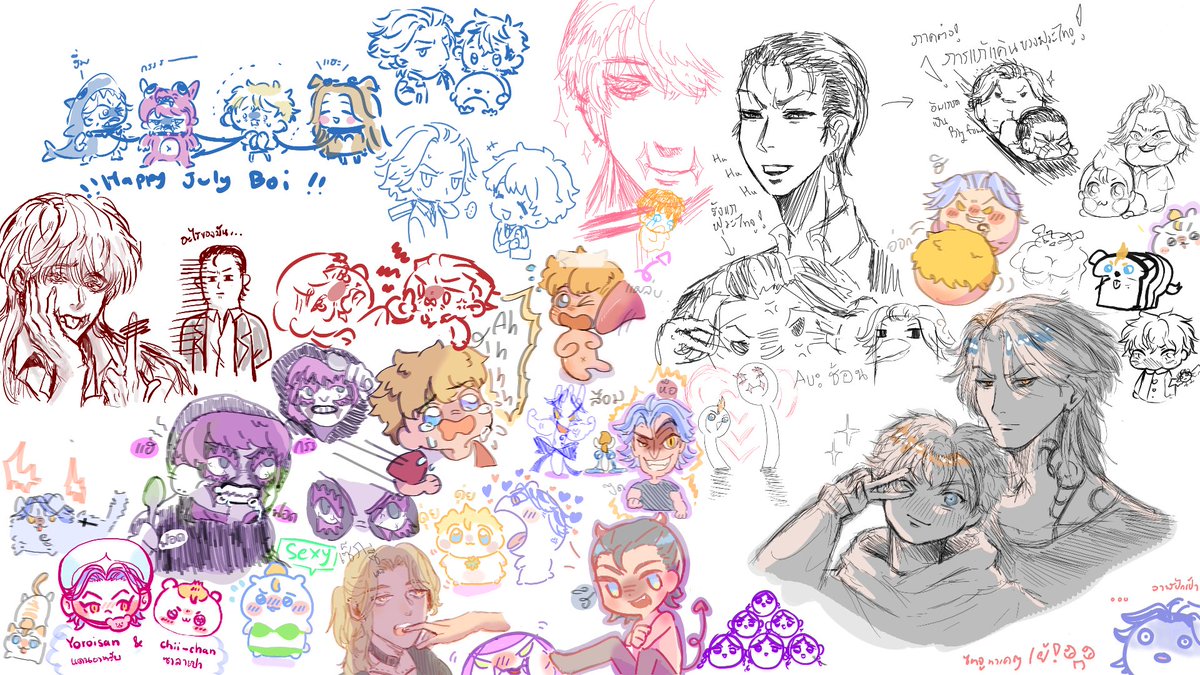 WowLittleStar's tweet photo. ✨July boy ✨
ขอบคุณทุกคนที่เข้ามาวาดค้าบ รวมหนุ่ม ๆ เกิดเดือนกรกฎา💖✌️ 
#東卍FA  #寿タケ #ไทจูทาเค #Taijutake #タク武 #ทาคุทาเค #Takutake #サン武 #ซันทาเค #Santake #alltake #ออลทาเค #เฮี้ยนหอศิลป์ https://t.co/wZQb3BHDfn