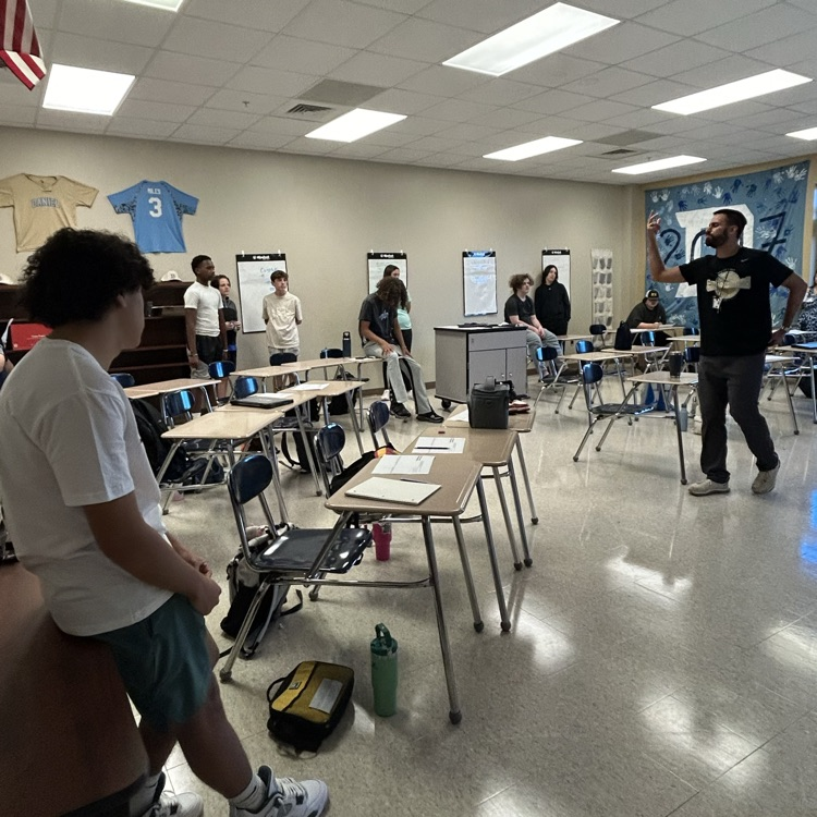 DWDanielHigh's tweet photo. Finished class meetings with the Class of 2025, observed a Protestant branches jigsaw activity in US History, visited AP World and Algebra classes, and ended the day with a band watch party cheering on two of our own competing with the Spirit of Atlanta. #day007 #oneDANIEL https://t.co/gCH6yErOqR