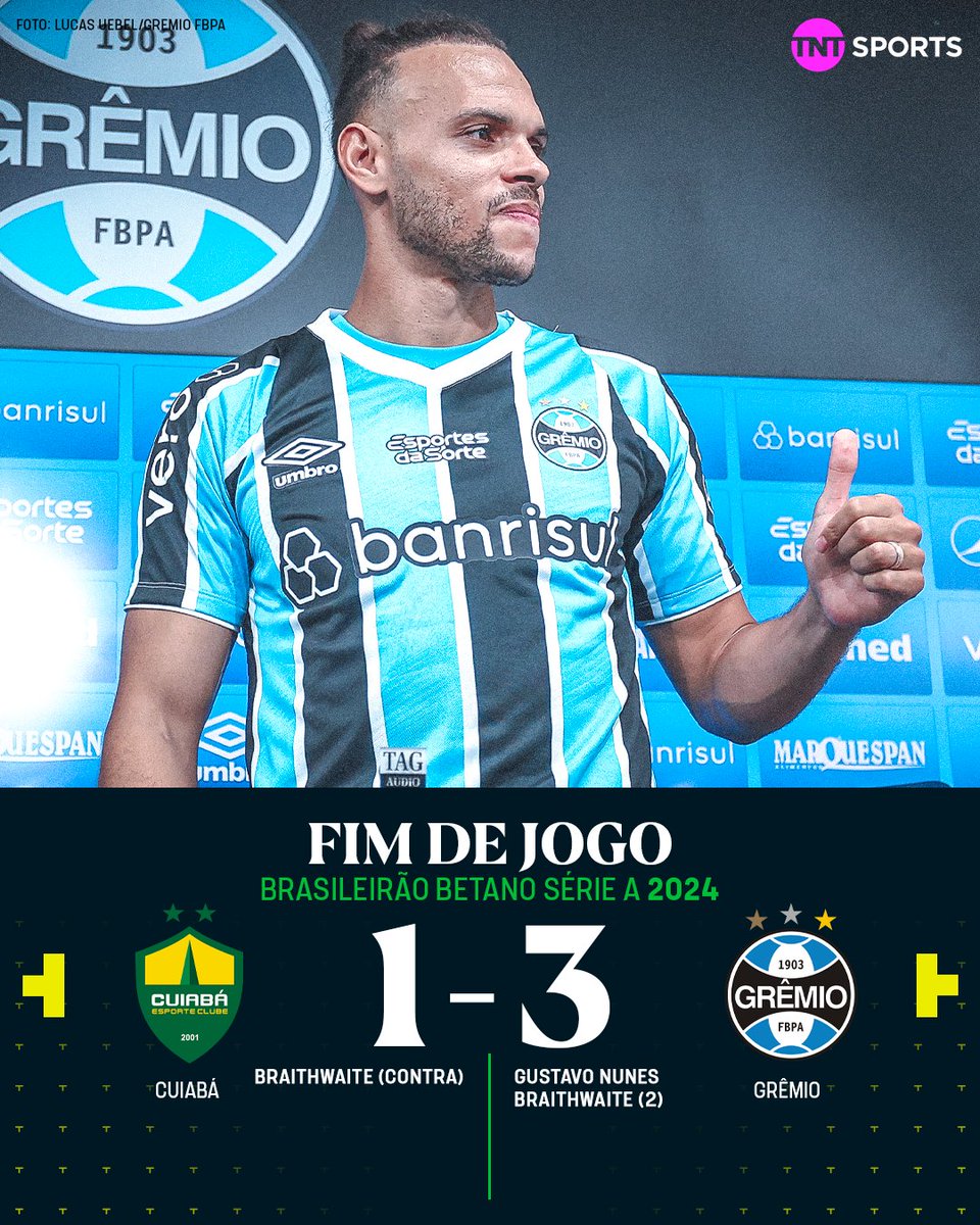 TNTSportsBR's tweet photo. HAN SPILLEDE FOR MEGET! (ELE JOGOU MUITO!) 🇩🇰🇪🇪🔥 O NOME DESSA NOITE É BRAITHWAITE! Que estreia foi essa, amigos? Ele fez dois gols, participou de outro e ainda deixou UM CONTRA! Isso é Brasileirão Betano! 😱🤣👏 #BrasileirãoBetano https://t.co/UW3FWagQPM