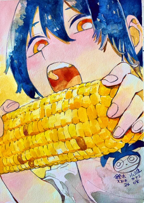 「ホクサイと飯さえあればは好きだけどアクジキって面白いの??読んでみたい」セット。アクジキ全5巻と直筆水彩画で9000円です。 