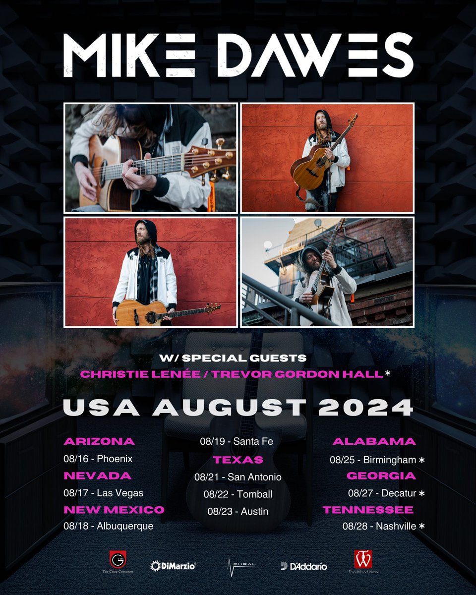 USA 🇺🇸 1 week! 

Please welcome <a href="/ChristieLenee/">Christie Lenée</a> &amp; <a href="/trevorghall/">Trevor Gordon Hall</a> 👏 

mikedawes.com