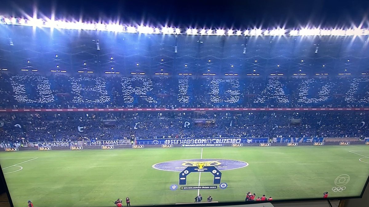 SomosLoucosFut's tweet photo. Mosaico da torcida do Cruzeiro agradecendo o Pedrinho… https://t.co/xHjTNQ3G5Z