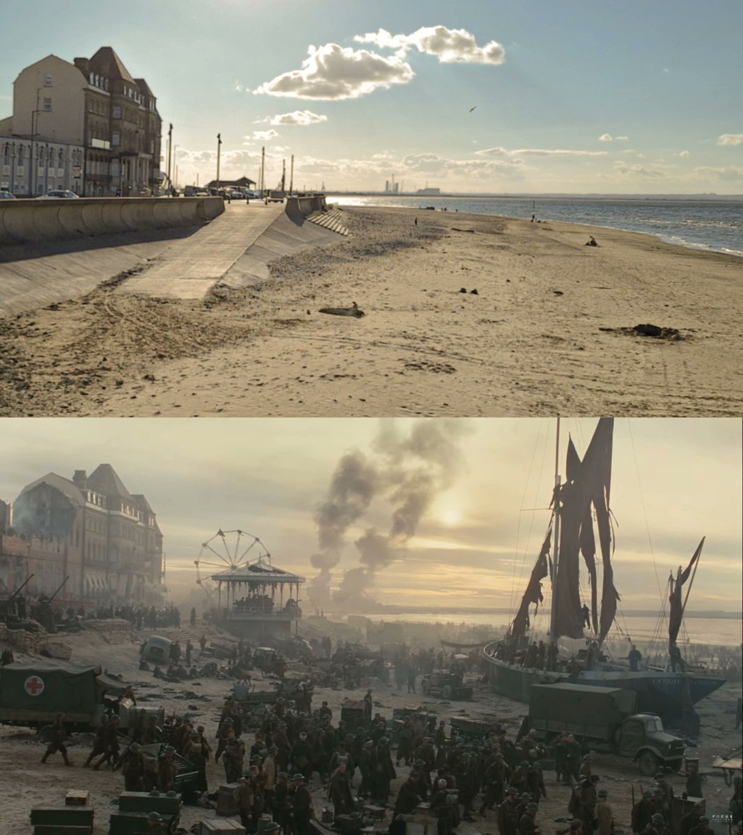 Hazars262's tweet photo. 18 years ago, Redcar became Dunkirk for the filming of *that* long shot in 'Atonement'.

Grabbed a pretty close before and after... https://t.co/wadXpg3xBv