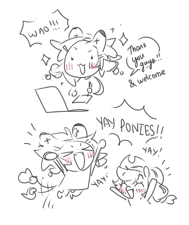 hi hi hi everynyan who liked my recent ponies!!! lots of love from me 2 u all <33333 