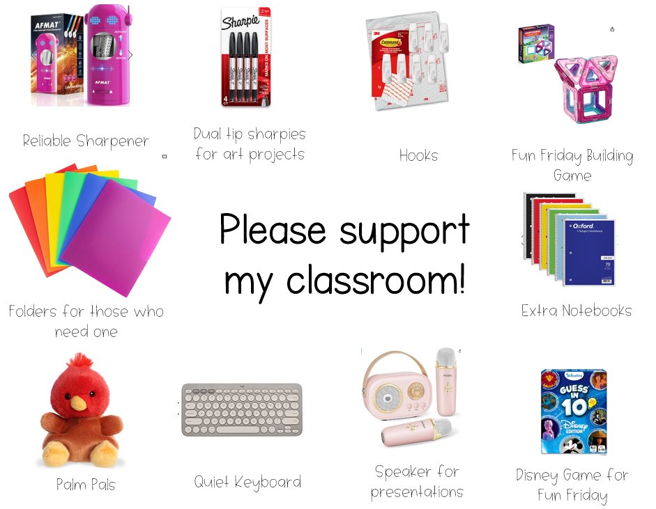 I can't believe school is right around the corner! Help me #ClearTheLists2024! I am going into my 11th year of teaching!

Drop your list below! 👇 Never know who will click on your link! 🧚‍♀️

✨amazon.com/hz/wishlist/ls…✨