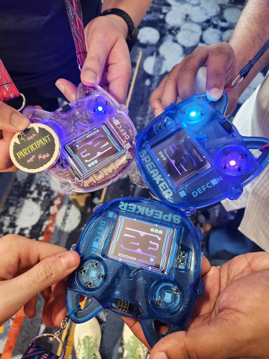 Full house today in the #5Ghoul demo session at #defcon32 . Thanks <a href="/poppopretn/">Yee Ching</a> for the picture and we had the best badge in our career so far 😀. Great feedback and questions, all slides will be posted in #5Ghoul website soon. #5gsecurity #cybersecurity #Wireless